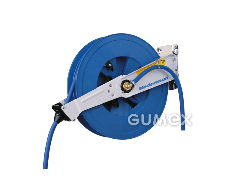 Schlauchaufroller typ 888 ohne Schlauch, DN 12,5mm, Schlauchlänge max. 10m, 15bar, Stahl/PVC, 